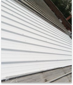 white siding replacement by keyway construction and roofing