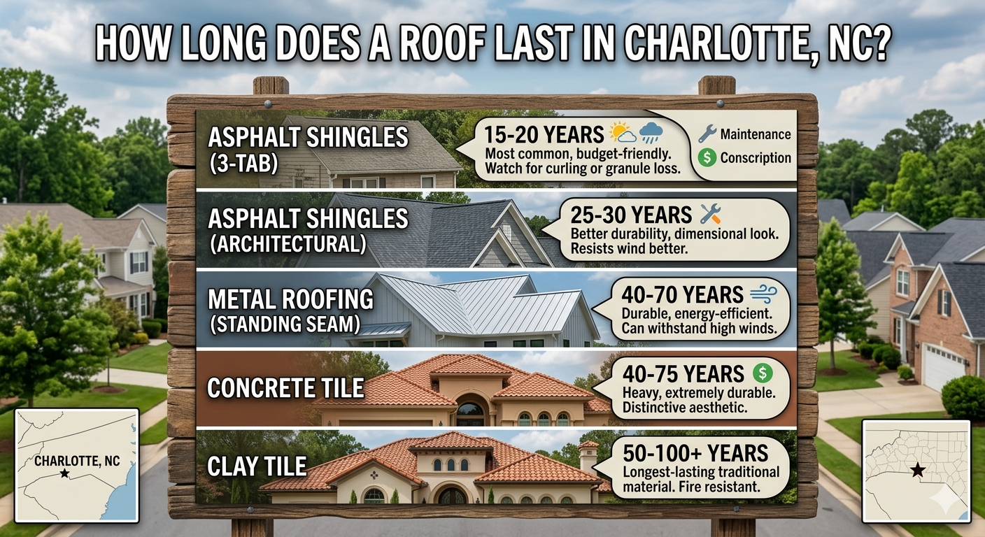 How Long Does a Roof Last in Charlotte NC?