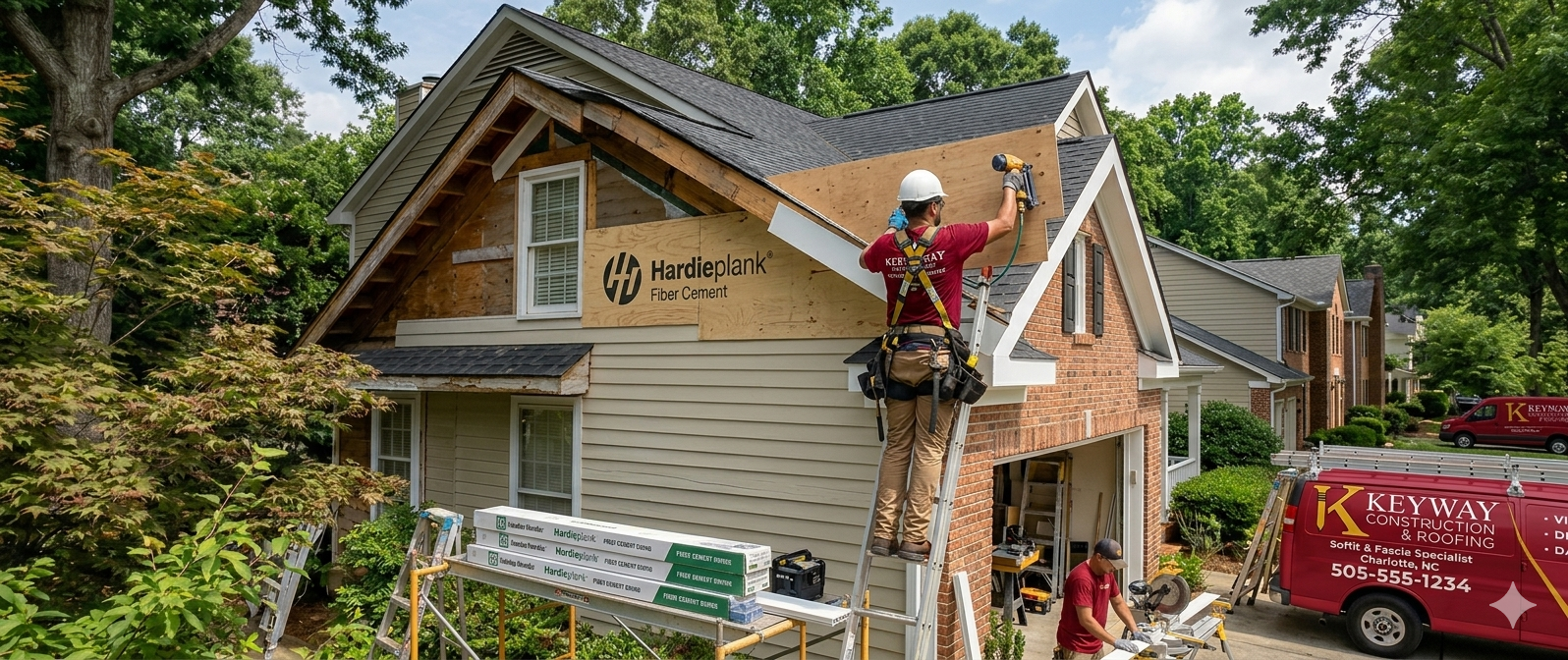 Soffit & Fascia Repair and Replacement Charlotte NC | Keyway Construction