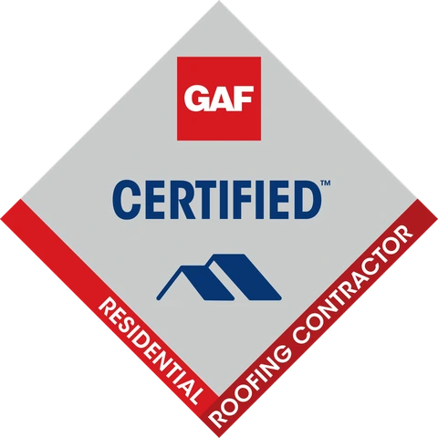 GAF Certified Residential Roofing Contractor badge
